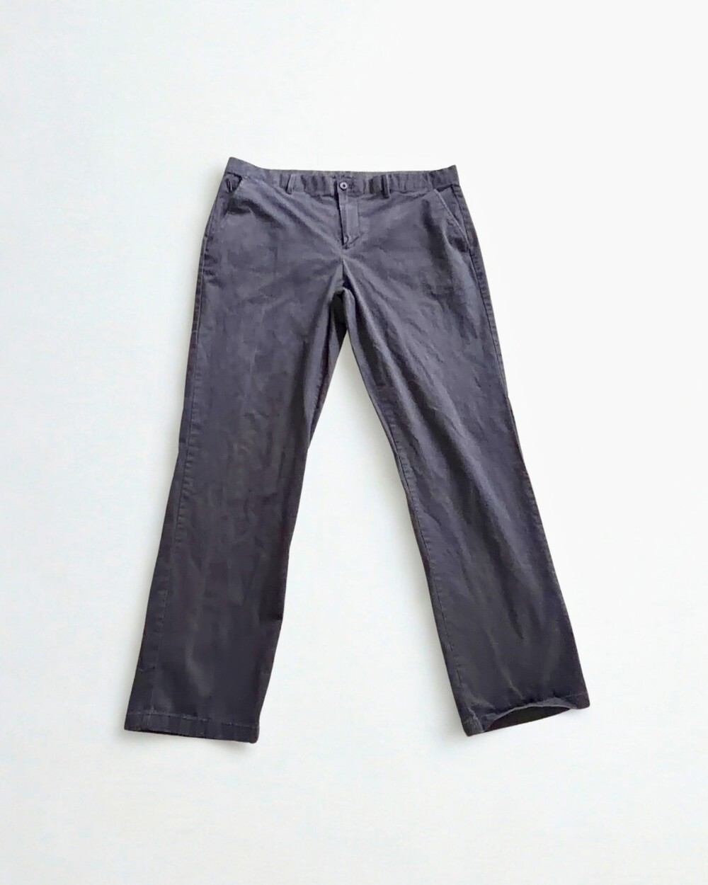 English Laundry Men’s Chino Pants 38x34 Charcoal Gray Stretch Cotton Straight Le